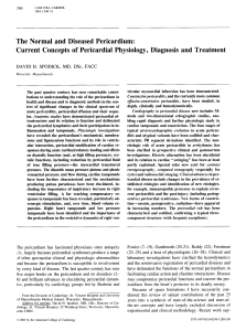 The normal and diseased pericardium: Current concepts of