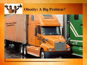 Obesity: A Big Problem?