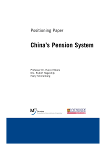 Pension System in China - Nyenrode Business Universiteit