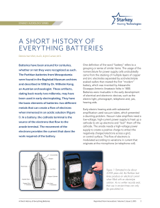 A Short History Of Everything Batteries