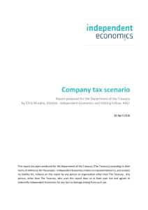 Company tax scenario