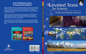 Leveled Texts for Science: Earth and Space