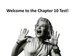 Welcome to the Chapter 10 Test!