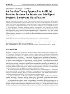An Emotion Theory Approach to Artificial Emotion Systems for
