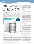 FDA Continues to Study BPA