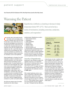 Warming the Patient