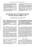 Maximal Heart Rate and Treadmill Performance of