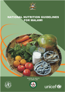 Malawi Nutrition Guidelines
