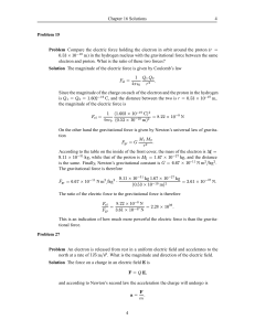 Page 1 Problem An electron is released from rest in a uniform