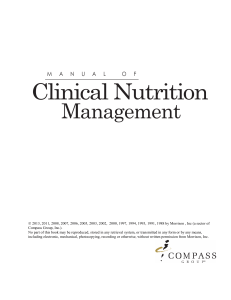 Manual of Clinical Nutrition - Princeton Community Hospital