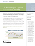 The Business Cycle Approach to Equity Sector Investing