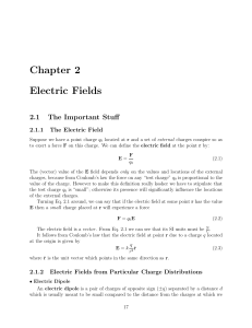 Chapter 2 Electric Fields