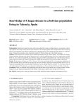 Knowledge of Chagas disease in a bolivian population living in