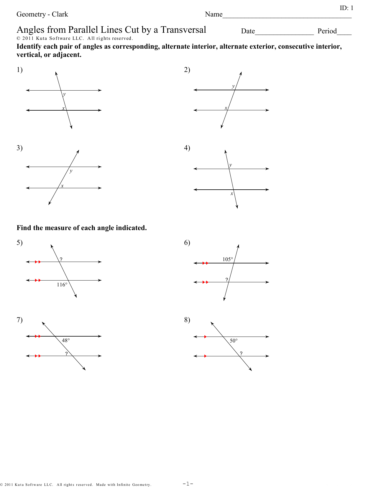 find-the-measure-of-each-angle-indicated-worksheet-parallel-lines-gcse-maths-worksheet