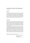 Asymmetric Cell Division in Plant Development