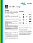 What Is Energy? Forms of Energy Forms of Energy