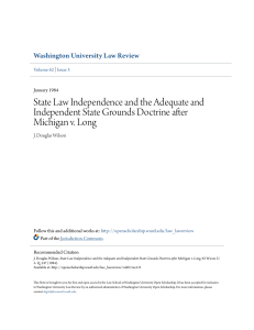 State Law Independence and the Adequate and Independent State