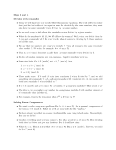 Number Theory Notes 3