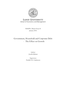 Government, Household and Corporate Debt