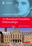 13 Rosalind Franklin Fellowships