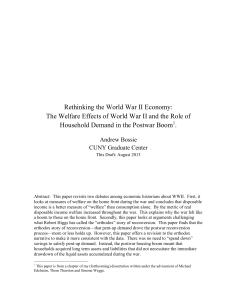 Rethinking the World War II Economy: The Welfare Effects