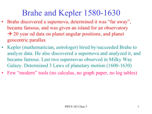 Kepler`s Laws and Galileo 8/31/2016
