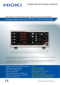 POWER METER PW3336, PW3337