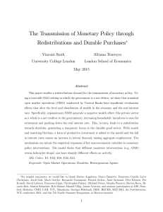 The Transmission of Monetary Policy Operations through