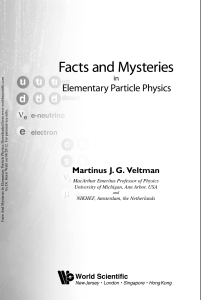 Facts and Mysteries in Elementary Particle Physics