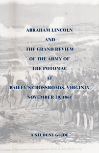 Student Guide (in PDF form) - Lincoln at the Crossroads Alliance