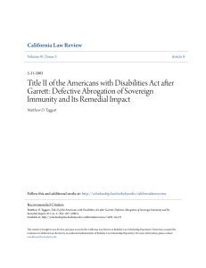 Title II of the Americans with Disabilities Act after Garrett