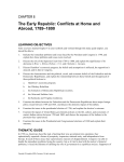 The Early Republic: Conflicts at Home and Abroad