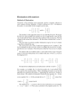 Elimination with Matrices