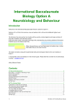 International Baccalaureate Biology Option