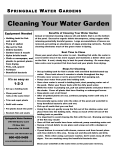 Care Sheet-Pond Cleaning