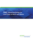 TSMC: Advanced Design for Low Power at 65nm and Below
