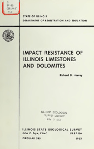Impact resistance of Illinois limestones and