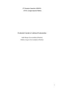 ST 04 - Comportamento Político Presidential Coattails in