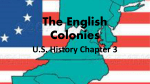 The English colonies