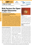Risk Factors for Open Angle Glaucoma