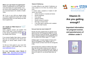 Vitamin D leaflet (all ages)