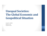 Unequal Societies: The Global Economic and Geopolitical Situation