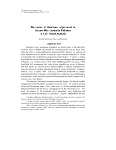 The Impact of Structural Adjustment on Income Distribution in