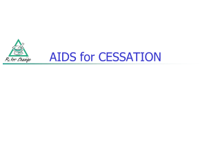 Aids for Cessation - WSU College of Nursing