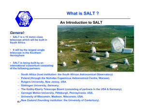 SALT/SAAO introduction