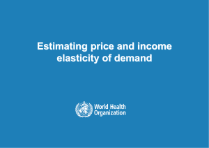 Estimating price and income elasticity of demand