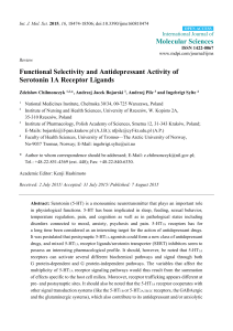 Functional Selectivity and Antidepressant Activity of Serotonin 1A