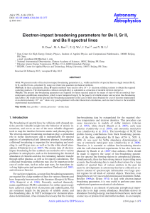 Electron-impact broadening parameters for Be II, Sr II, and Ba II