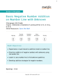 Basic Negative Number Addition on Number Line with Unknown