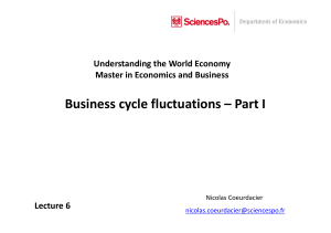 Business cycle fluctuations – Part I